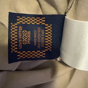 Louis Vuitton Beige Textile with Navy Tag
